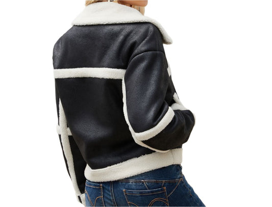 Suede Warm Fleece Leather Jacket