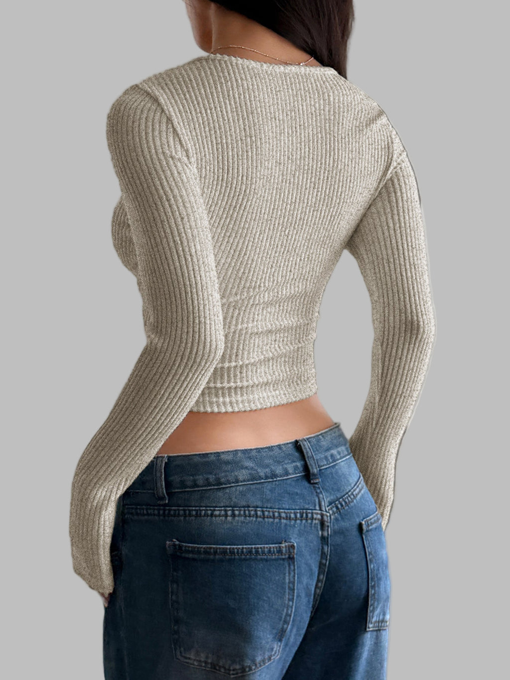 Long Sleeved Crop Sweater
