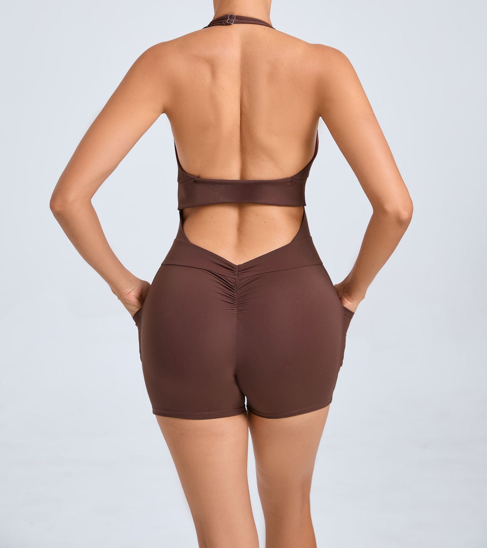 Backless Adjustable Halter Yoga Fitness Sports Romper Tamra.Shop.Social