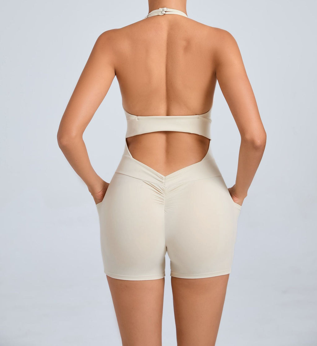 Backless Adjustable Halter Yoga Fitness Sports Romper Tamra.Shop.Social