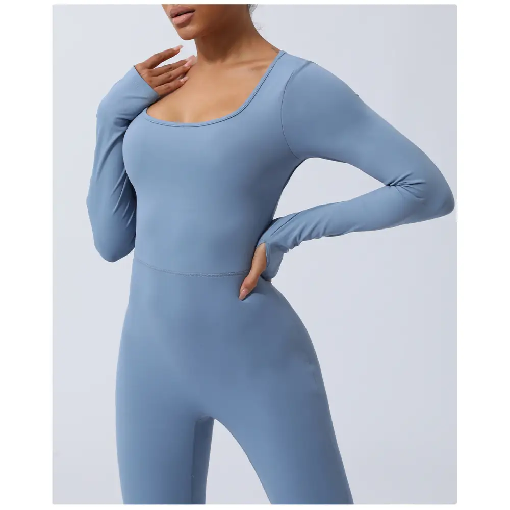 Backless Yoga Hip Lifting One-Piece Fitness Jumpsuit - Activewear