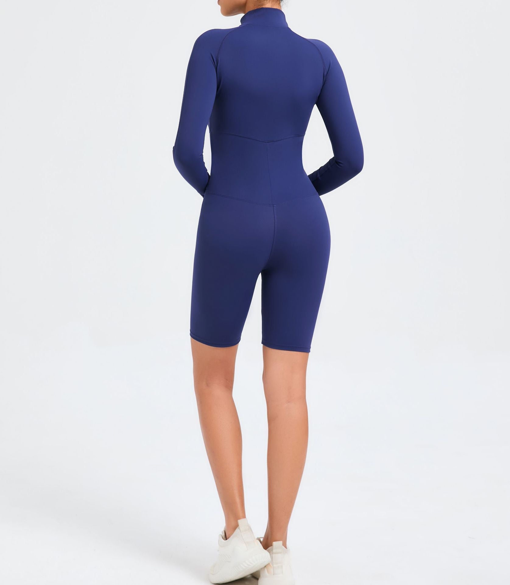 Belly Contracting Long Sleeve Zipper One Piece Fitness Sports Romper Tamra.Shop.Social
