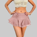 Bohemian Casual Floral Skirt - S / Pink - Skirts