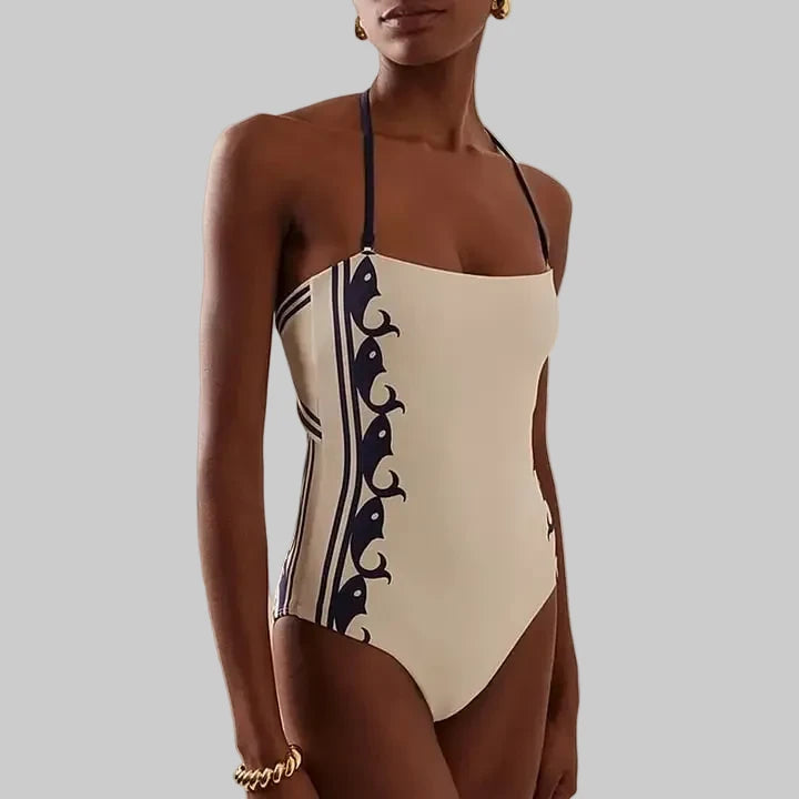 Bow Bandage High Grade One Piece Swimsuit - Cover-ups & Kimonos