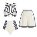 Bow Bandage High Grade One Piece Swimsuit - S / Set - Cover-ups & Kimonos