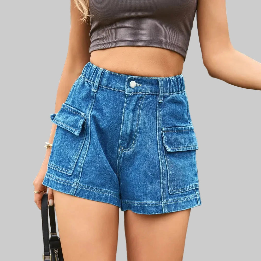 Cargo Denim Shorts