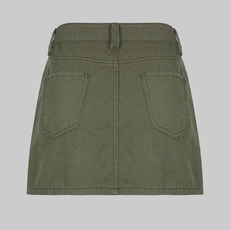 Cargo Slim Fit Skirt - Skirts