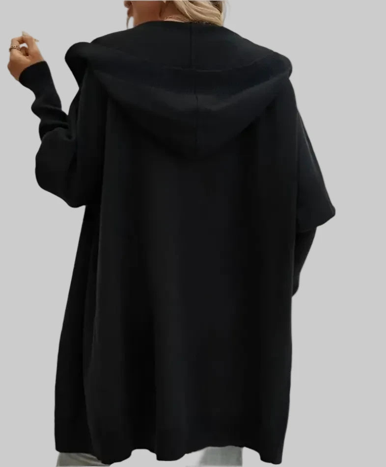 Casual Loose Hooded Mid-Length Cardigan - Sweatshirts & Hoodies