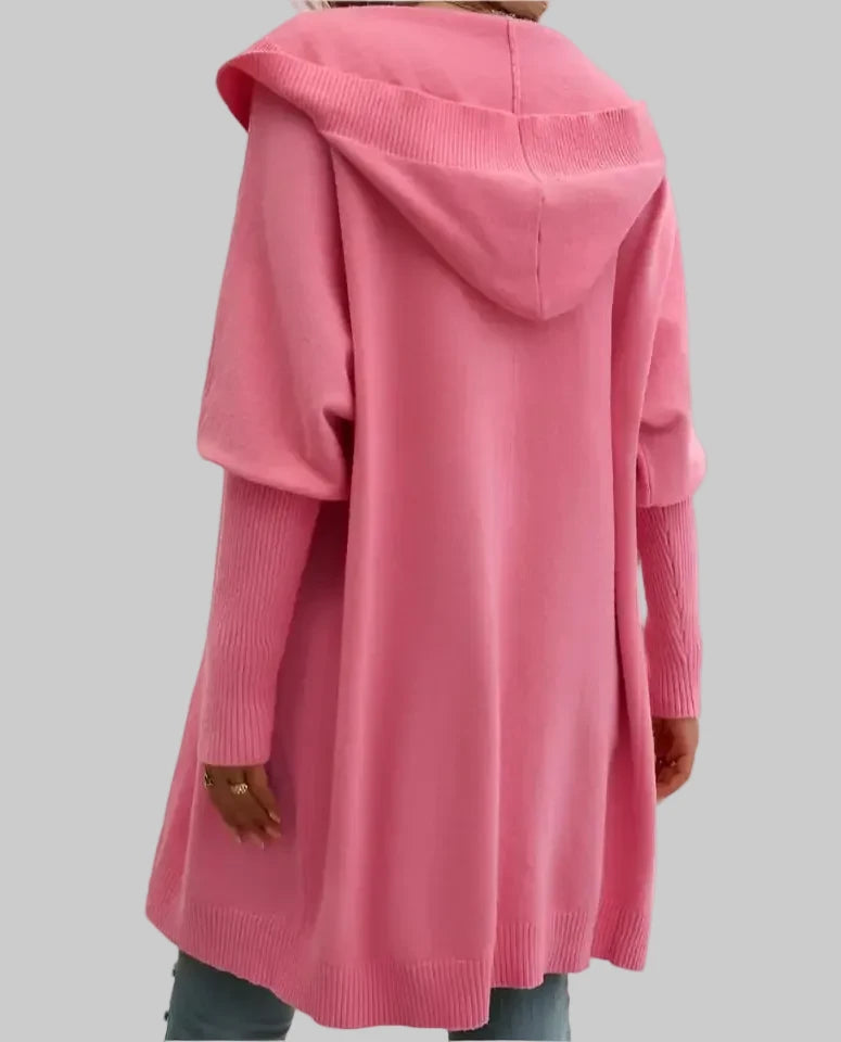 Casual Loose Hooded Mid-Length Cardigan - Sweatshirts & Hoodies