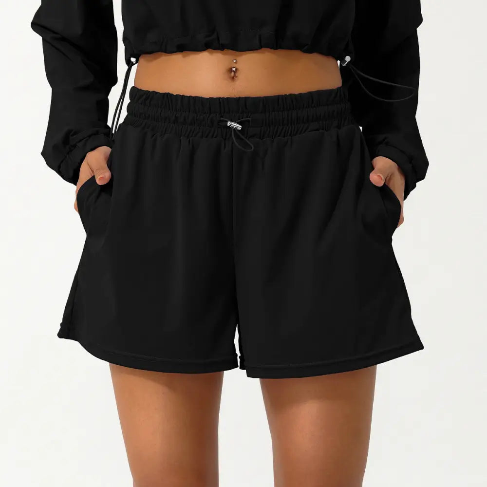 Casual Outdoor Exercise Shorts - S / Black - Activewear