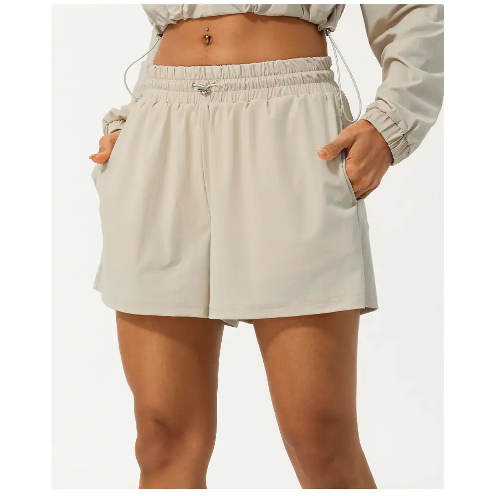 Casual Outdoor Exercise Shorts - S / Khaki - Activewear