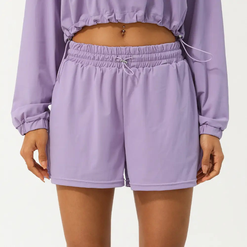 Casual Outdoor Exercise Shorts - S / Lavender - Activewear