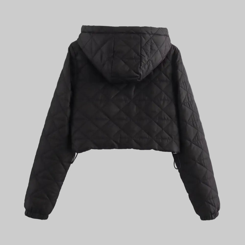 Casual Quilted Silk Line Cotton Coat Jacket - Outerwear