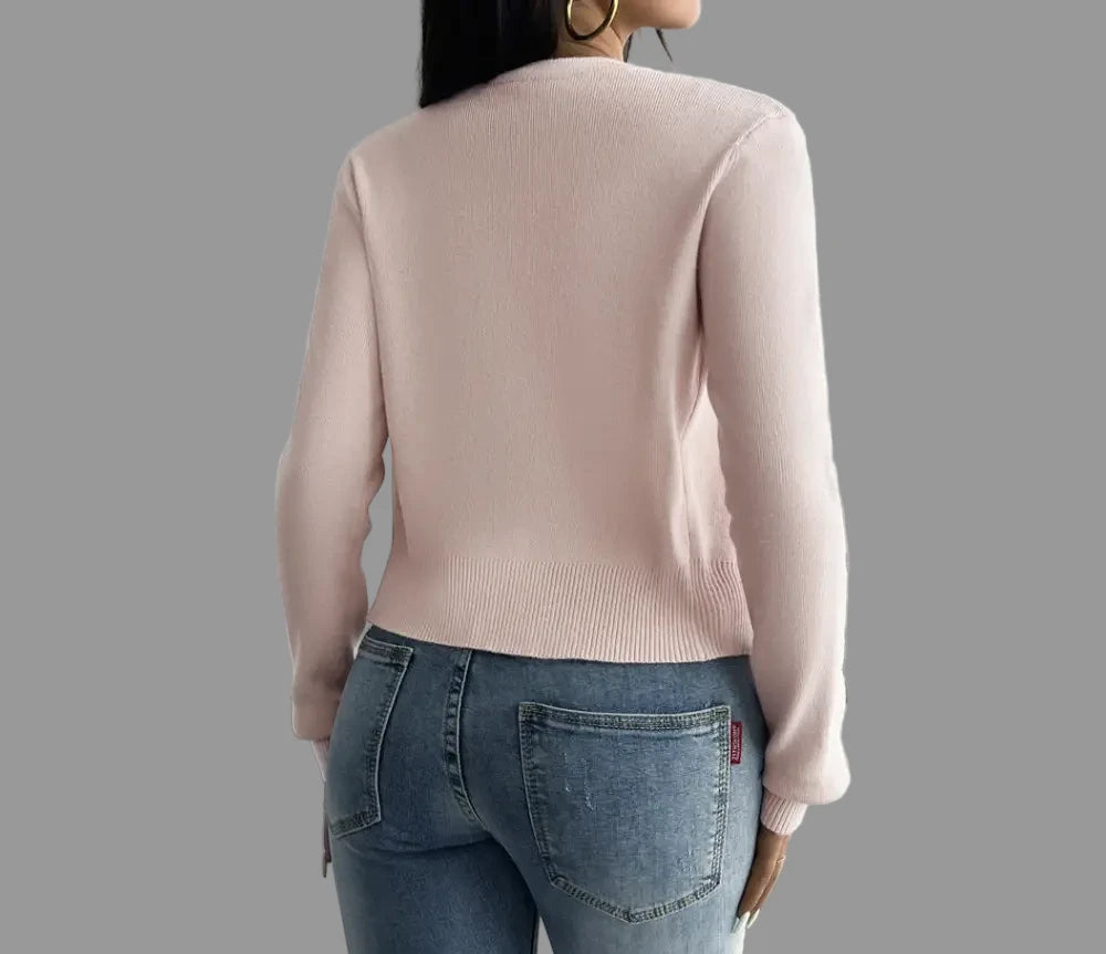 Casual Solid Color Cardigan - Sweaters & Cardigans