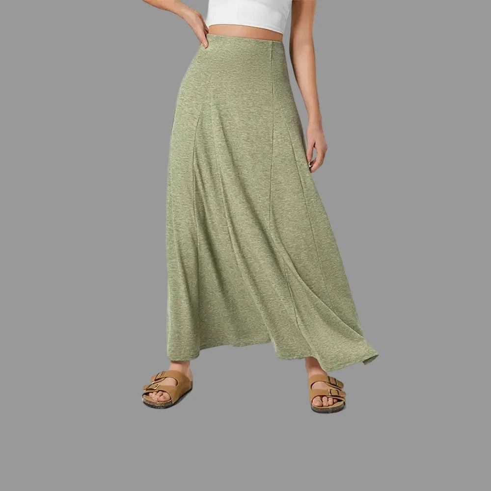 Casual Swing Knitted Draping Loose Skirt - S / Green - Skirts