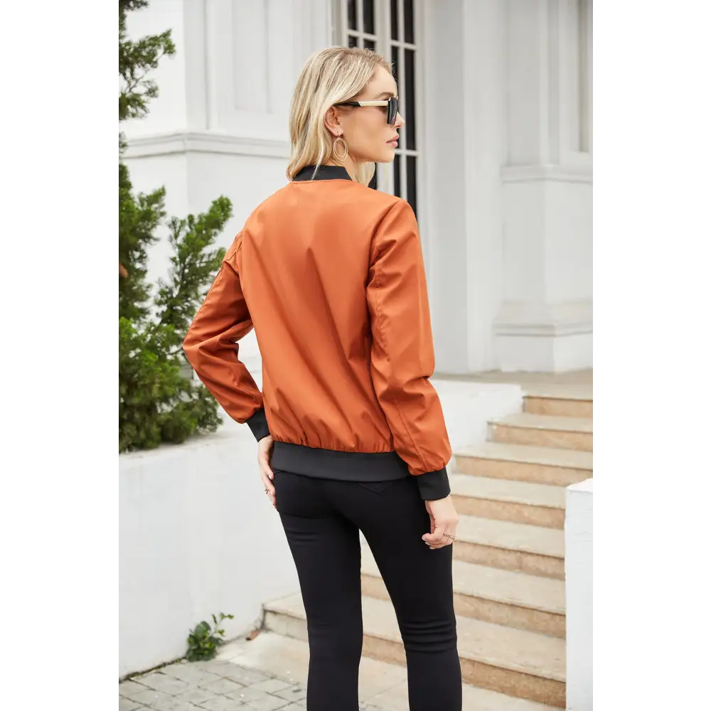 Casual Thin Flight Jacket - Outerwear