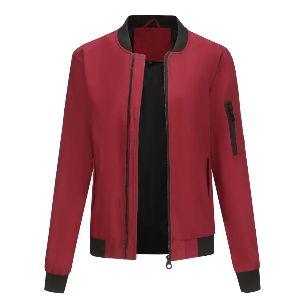 Casual Thin Flight Jacket - Outerwear