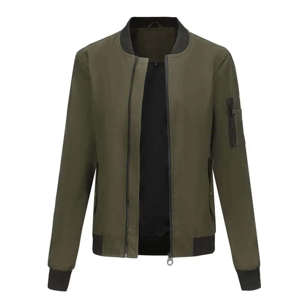 Casual Thin Flight Jacket - Outerwear