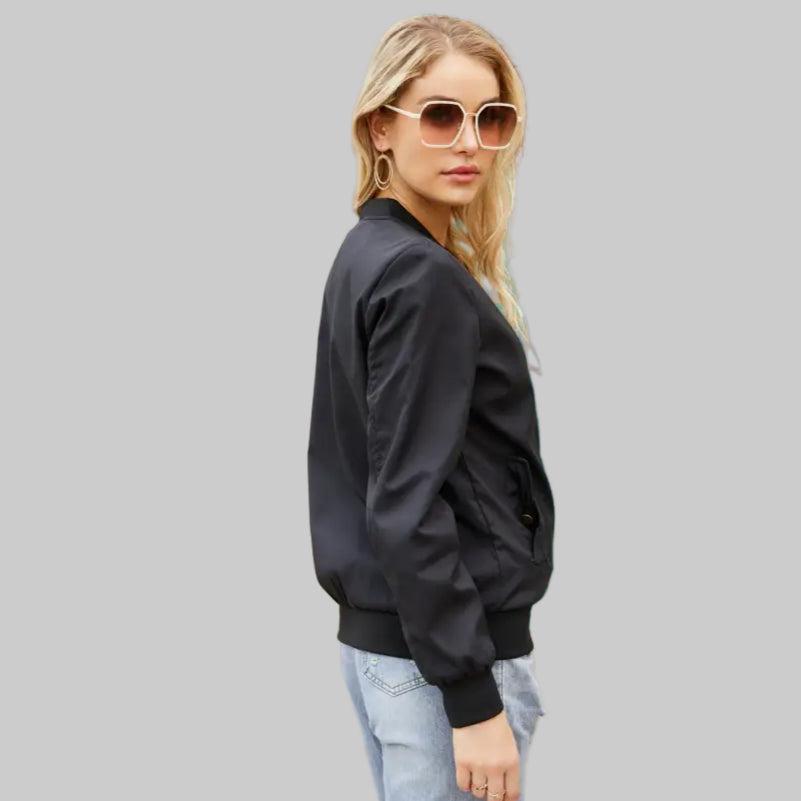 Casual Thin Flight Jacket - Outerwear