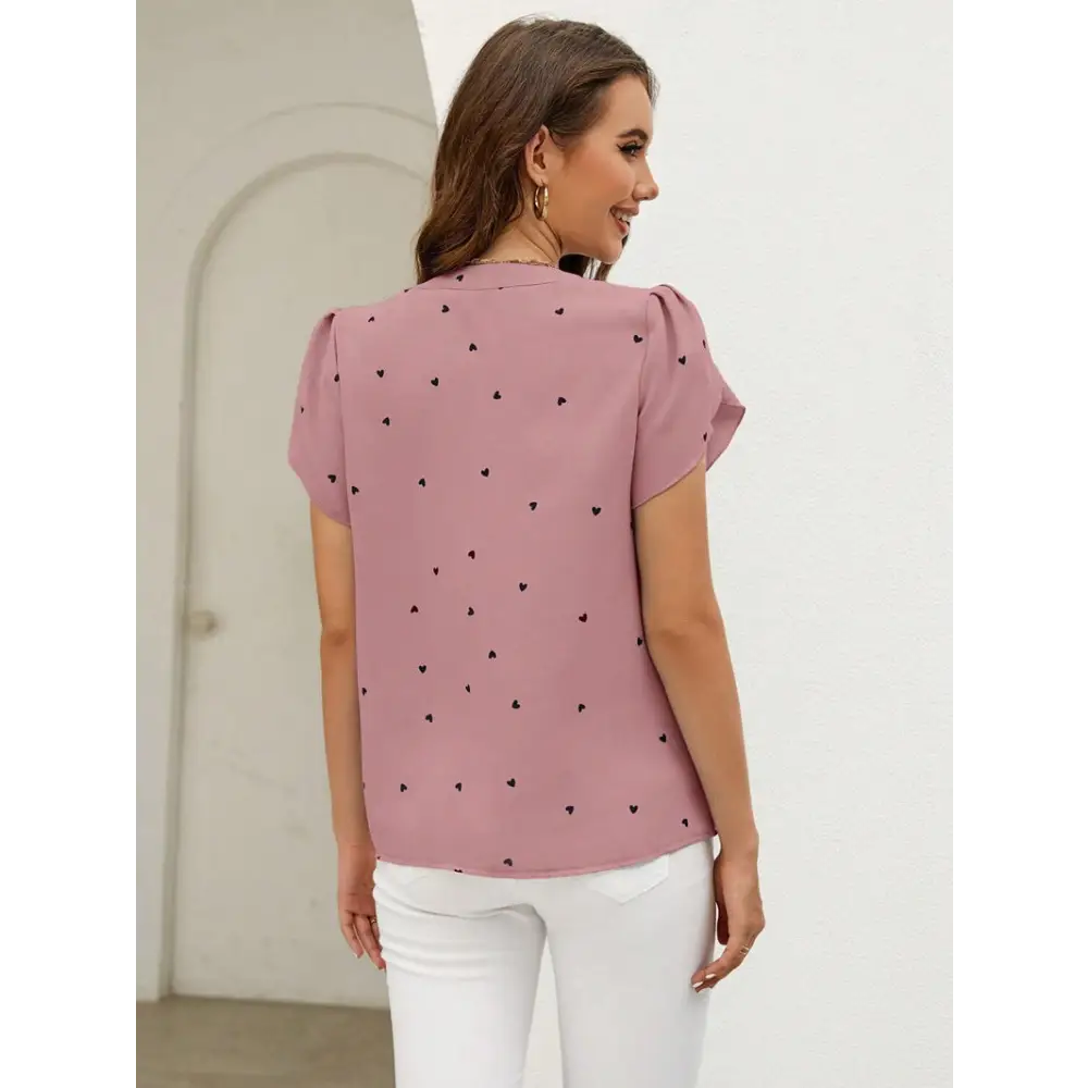 Chic Love Petal Sleeve Shirt Blouse - Shirts & Blouses