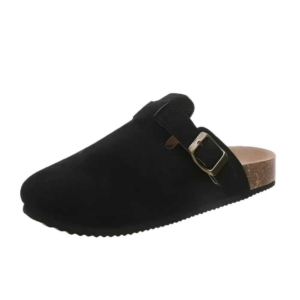 Closed Toe Clogs Slippers - 35 / Black - Shoes