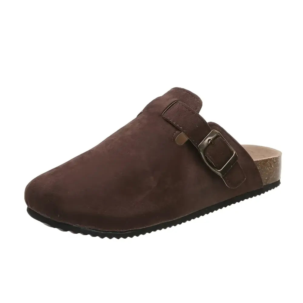 Closed Toe Clogs Slippers - 35 / Coffee - Shoes