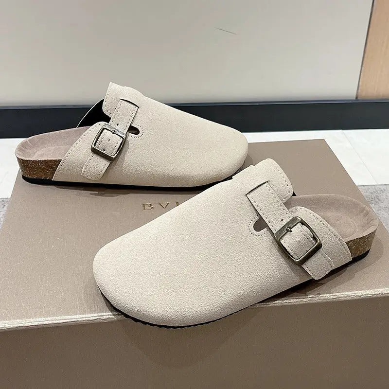 Closed Toe Clogs Slippers - 35 / Ivory - Shoes