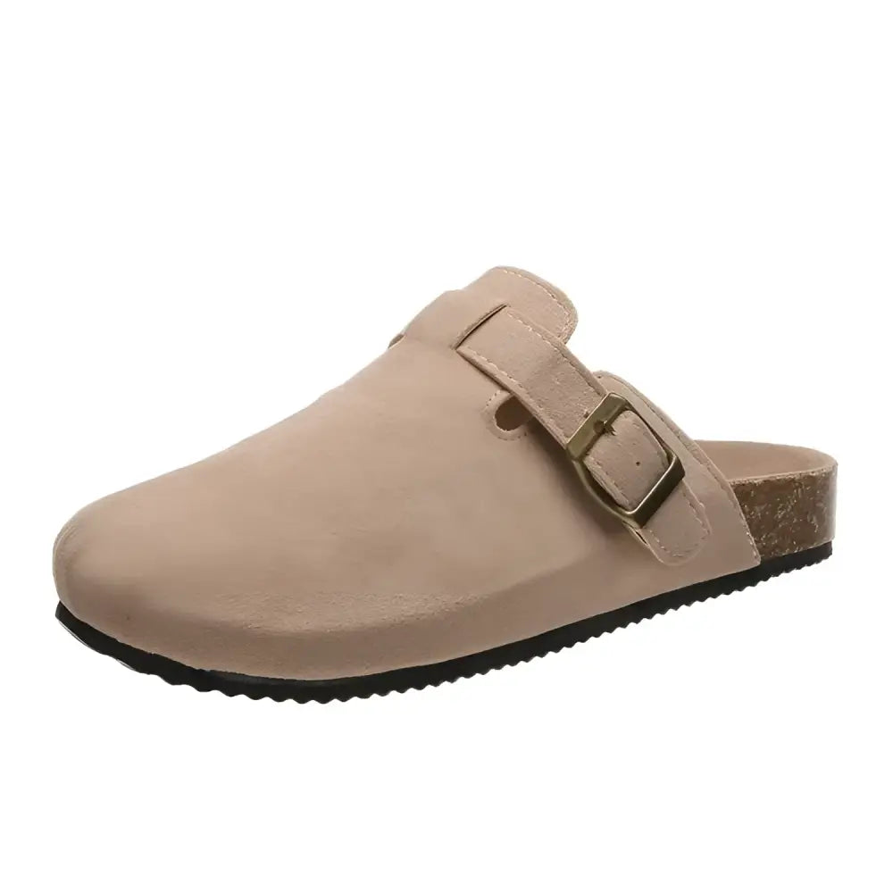Closed Toe Clogs Slippers - 35 / Khaki - Shoes