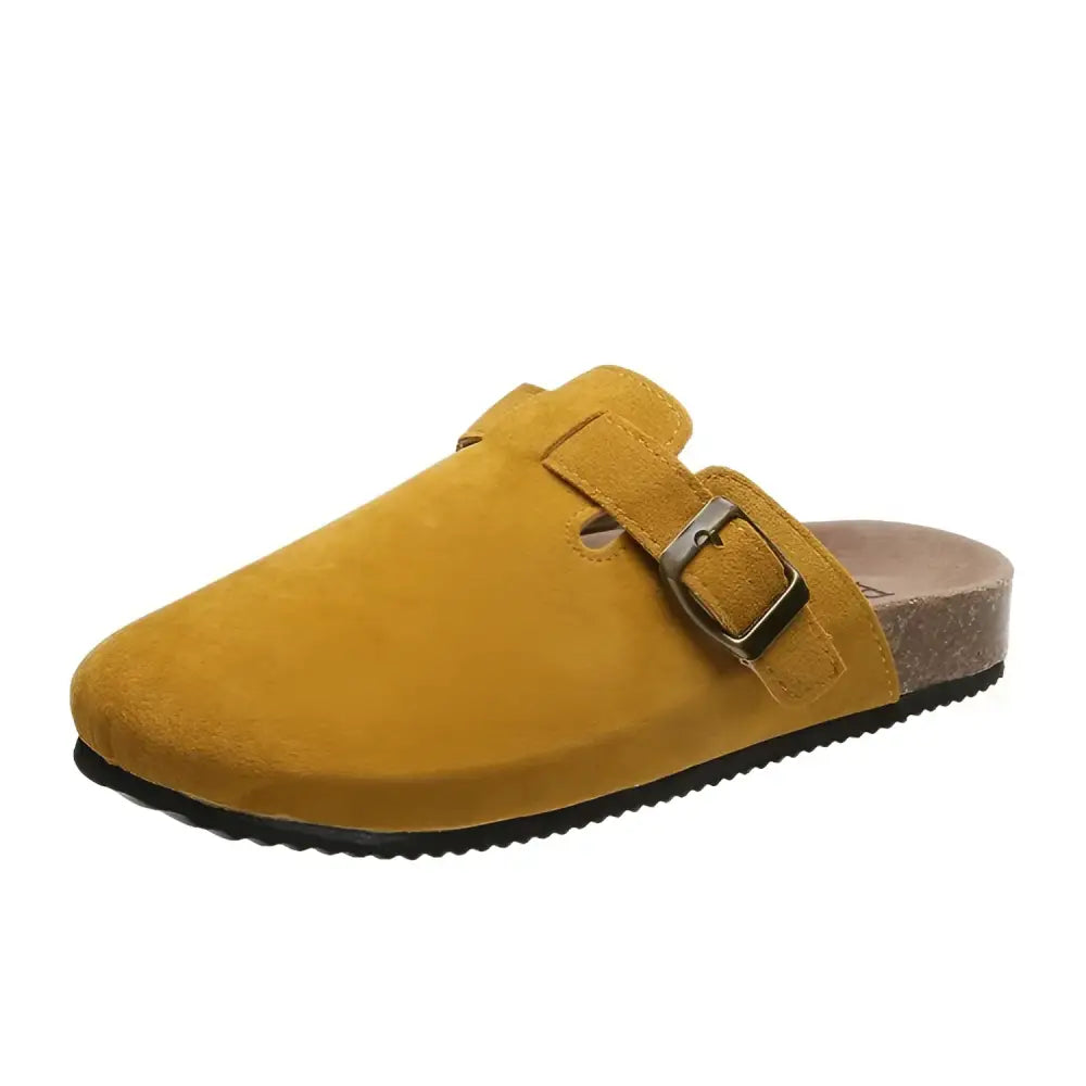 Closed Toe Clogs Slippers - 35 / Yellow - Shoes