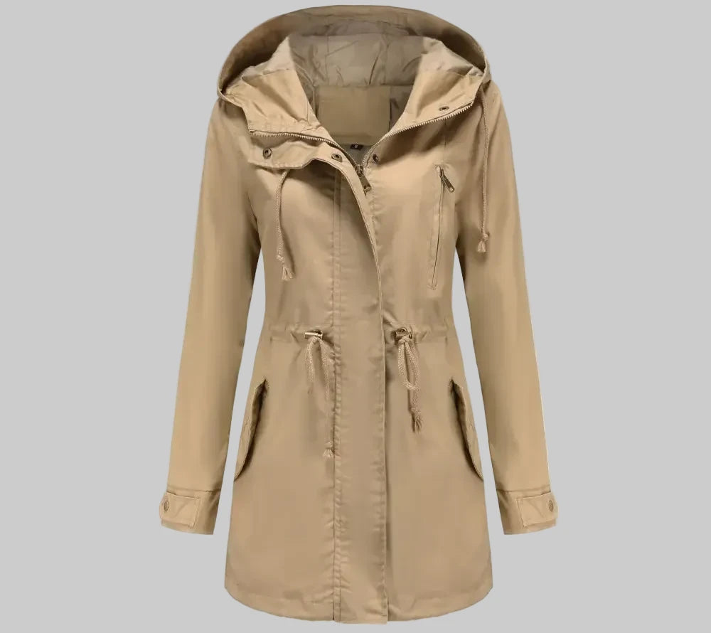 Cotton Loose Solid Color Coat - S / Apricot - Outerwear