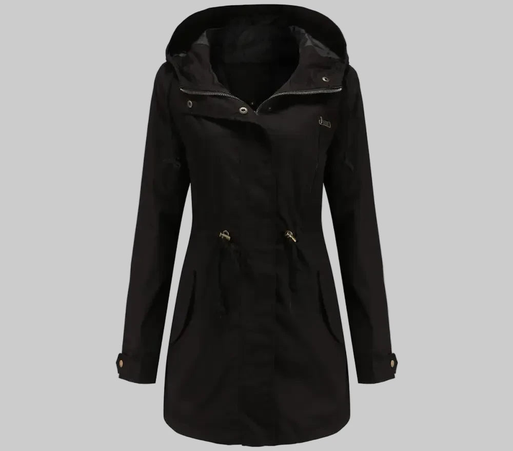 Cotton Loose Solid Color Coat - S / Black - Outerwear