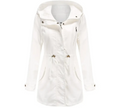 Cotton Loose Solid Color Coat - S / White - Outerwear