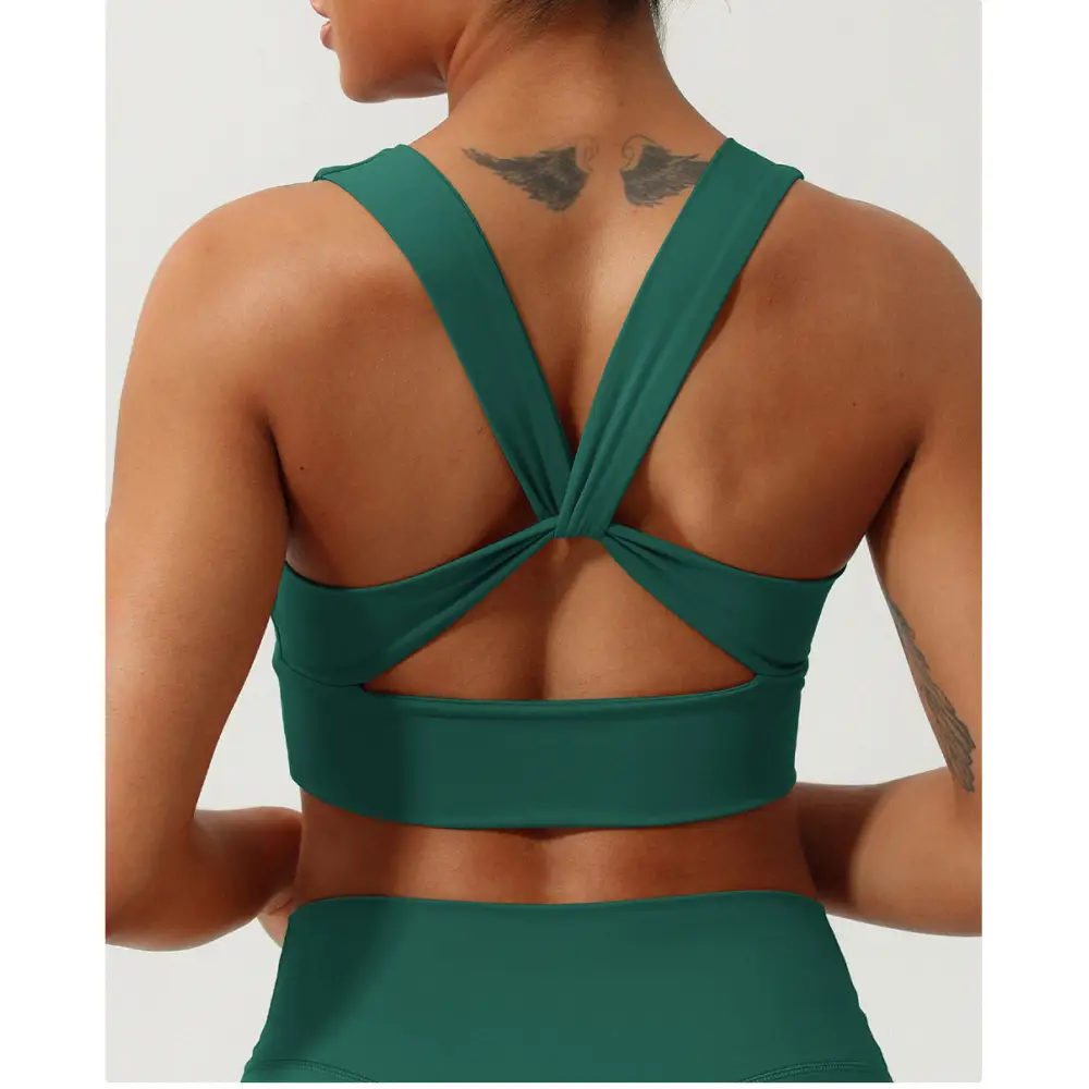 Cross Back Exercise Workout Yoga Bra - Activewear