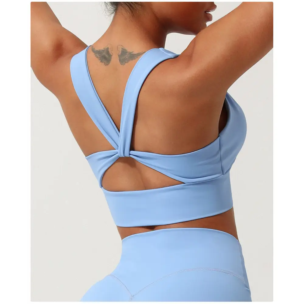 Cross Back Exercise Workout Yoga Bra - Activewear