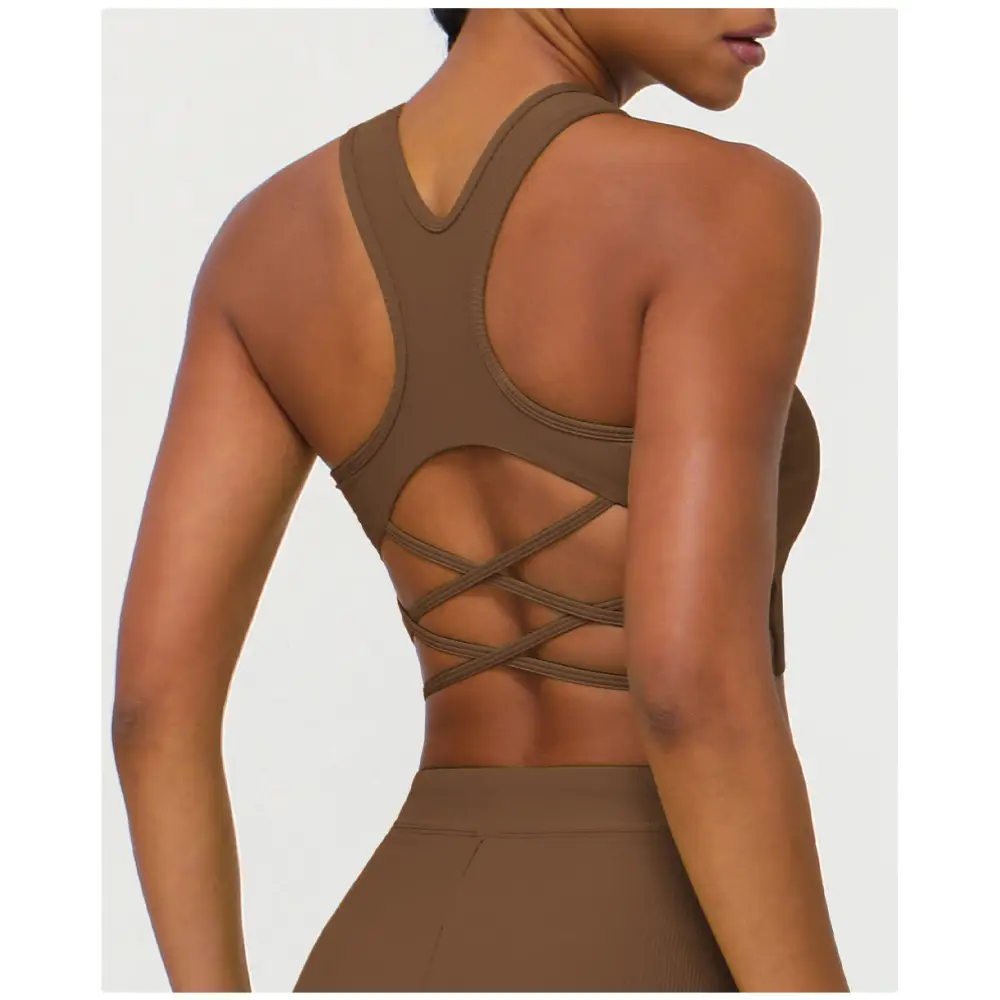 Cross Back Sports Yoga Bra - Activewear