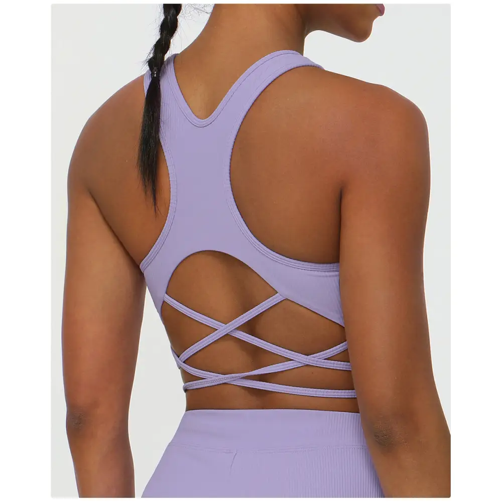 Cross Back Sports Yoga Bra - Activewear