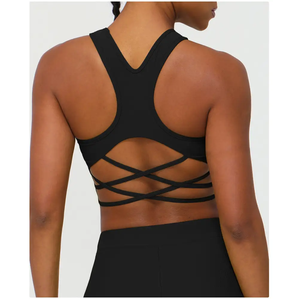 Cross Back Sports Yoga Bra - Activewear