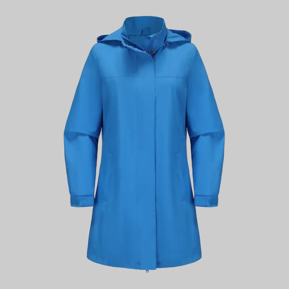 Detachable Hat Waterproof Windbreaker Coat - S / Dream Blue - Outerwear