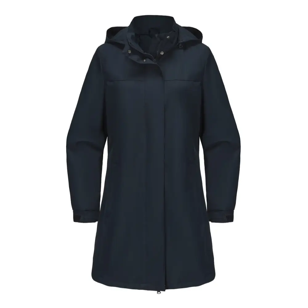 Detachable Hat Waterproof Windbreaker Coat - S / Navy Blue - Outerwear