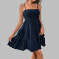 Elegant Intellectual Dress - S / Navy Blue - Dresses