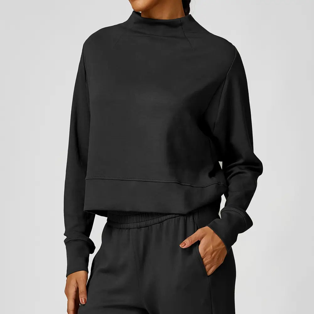 Exercise Sweatshirt Round Neck Trend Loose Casual Yoga Suit - S / Dark Gray Sweater - Activewear