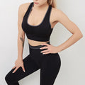 Fitness High Waist Yoga Sports Suit - S / Black Bra - Activewear