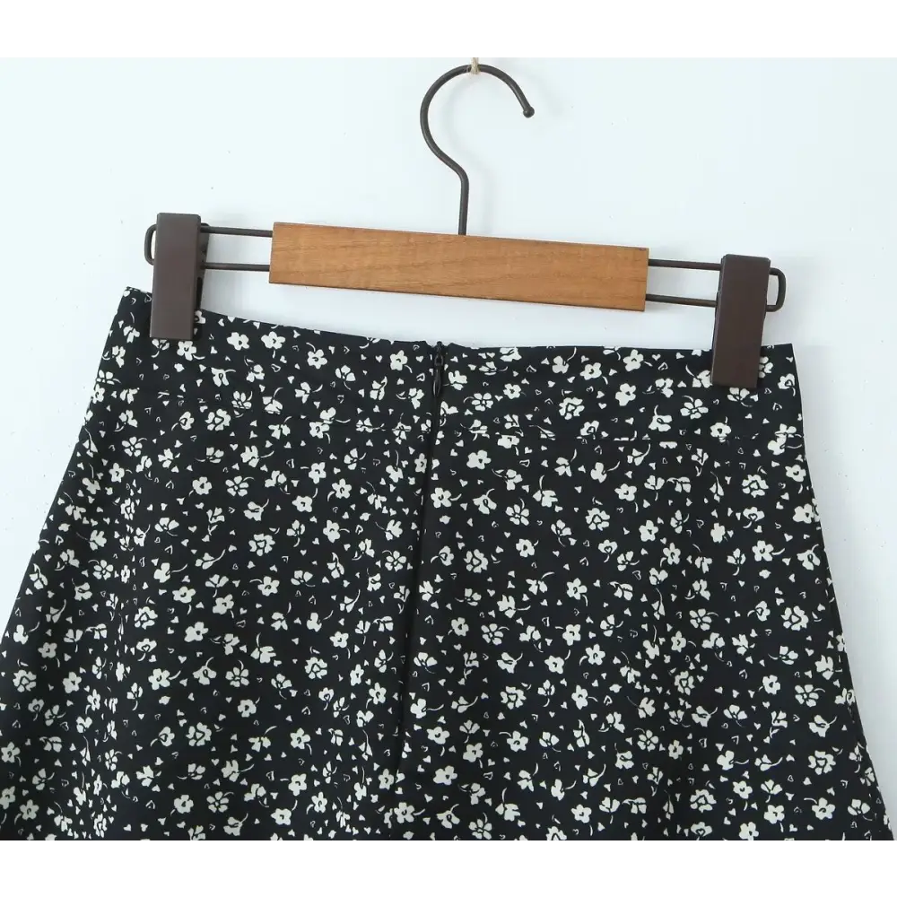Floral A-Line Skirt - Skirts