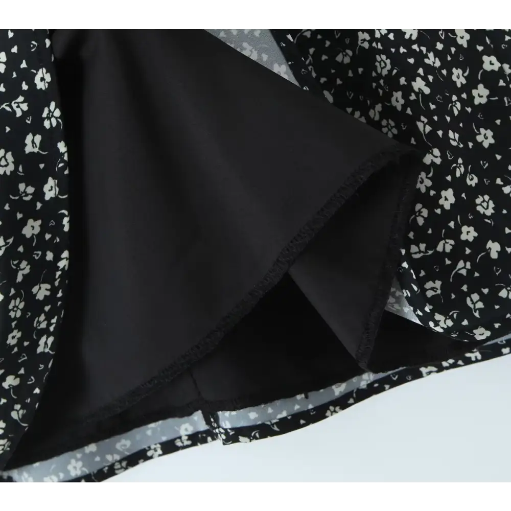Floral A-Line Skirt - Skirts