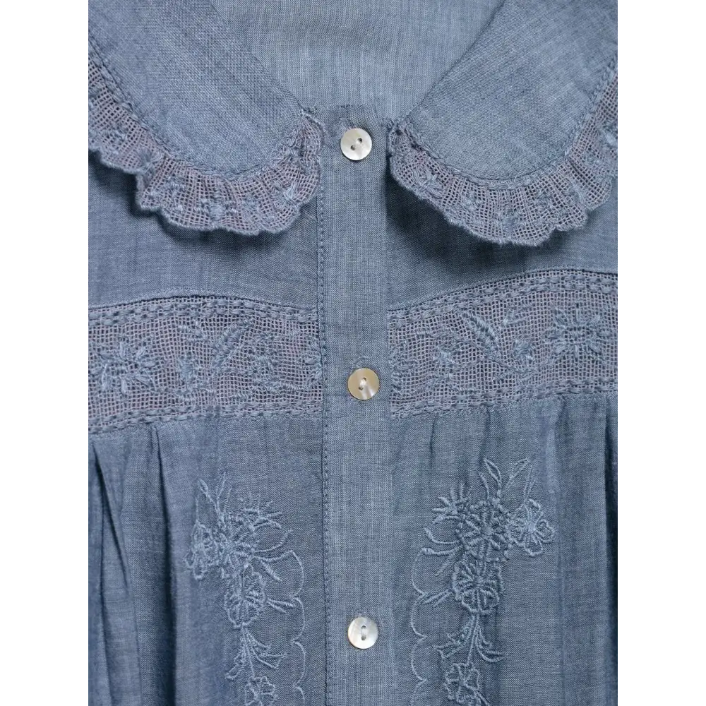 Floral Embroidered Blouse - Shirts & Blouses