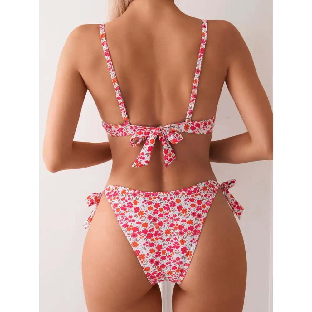 Floral Push-up Bikini - Bikinis