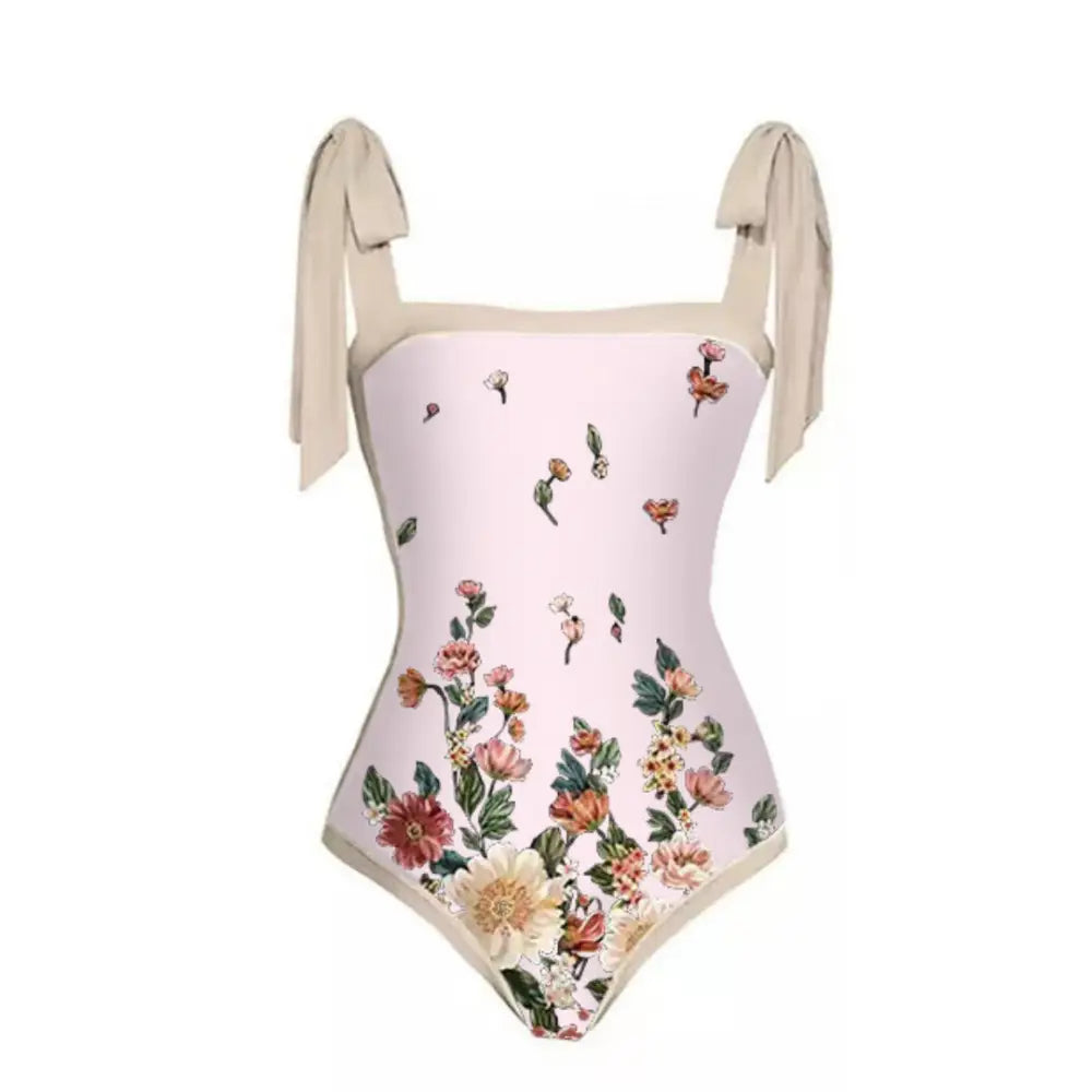 French Sheath Swimsuit - S / Pink jumpsuit - Swimsuits