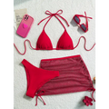 High Grade Sexy Backless Bikini - S / Burgundy - Cover-ups & Kimonos