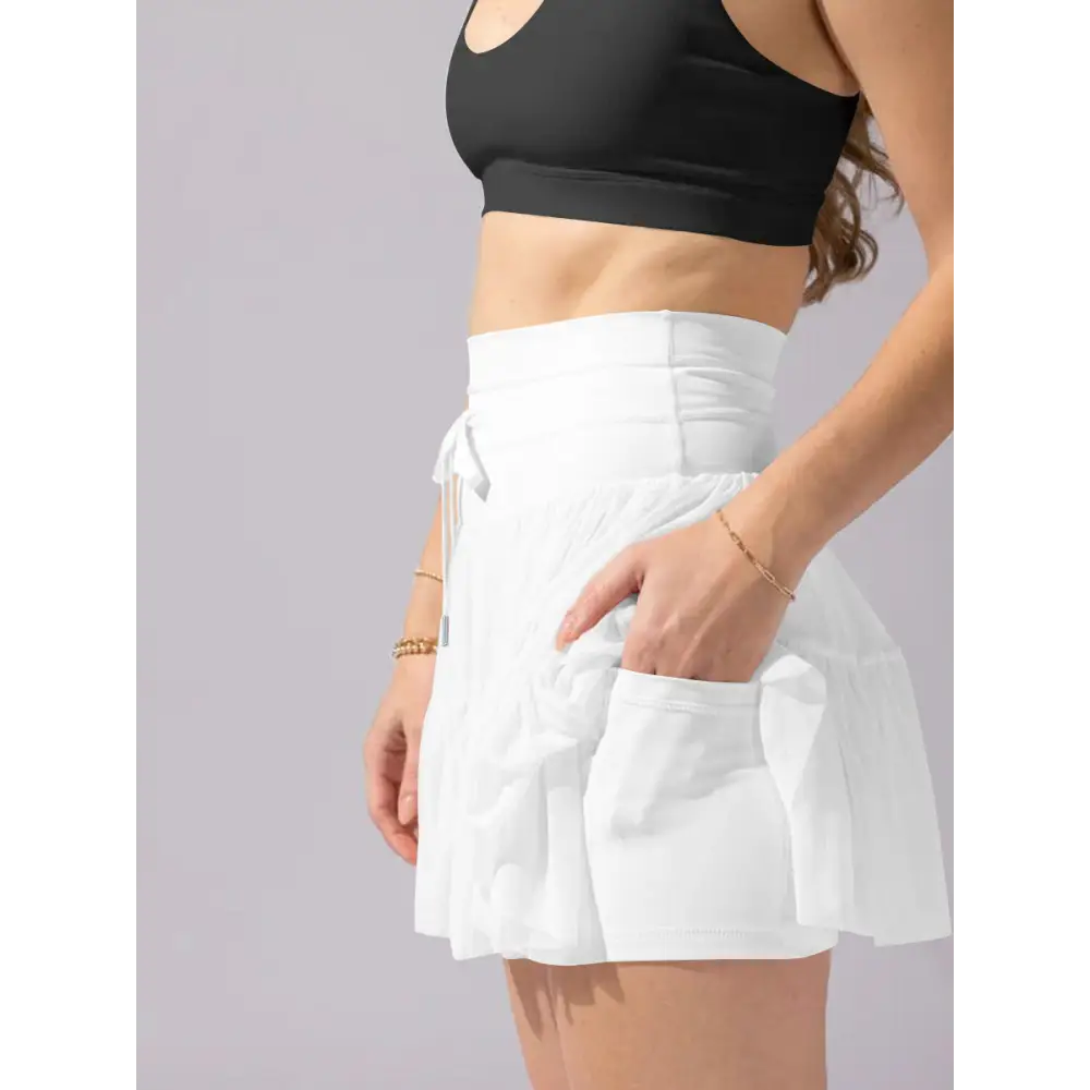High Waist Lace Skirt - Skirts