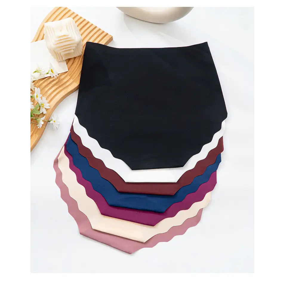 High Waist Seamless Belly Contracting Wavy Edge Hip Lifting Briefs - Pantyhose